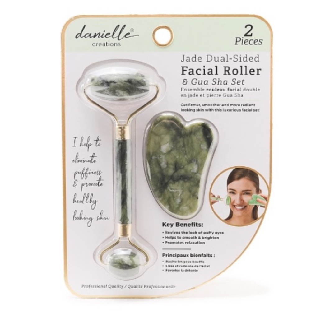 New Jade Roller & Gua Sha Set